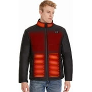 SAVIOR HEAT Men Heated Jacket Soft Cotton Fabric,Windproof Waterproof 7.4V Power Bank Technology