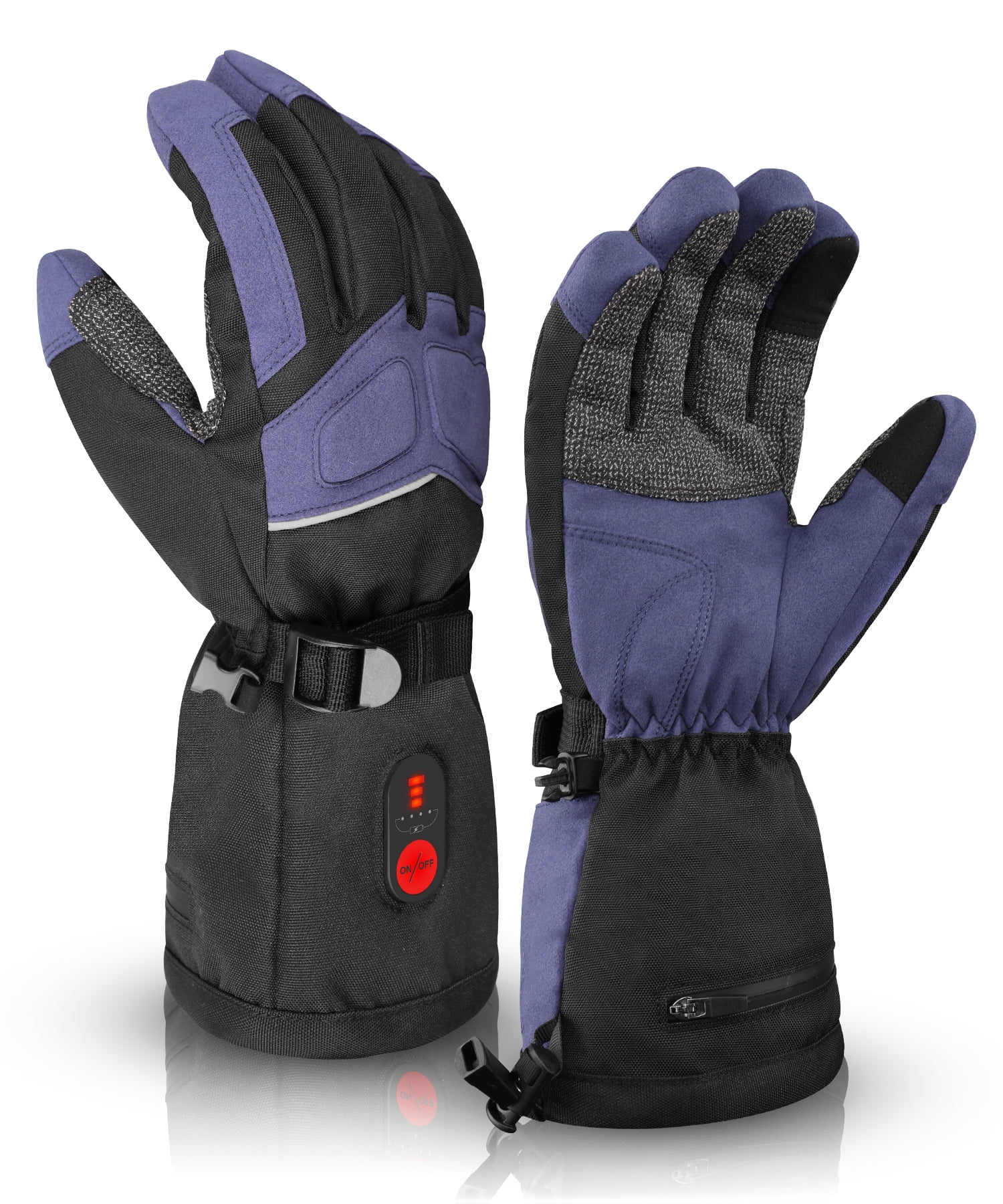 SAVIOR HEAT Rechargeable Heated Work Gloves - Waterproof, Impact - Resistant, for Winter Outdoor Work, Skiing & Motorcycle Riding