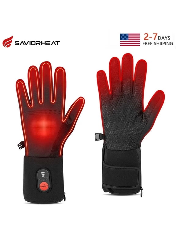 Upgraded Heated Glove Liners for Men & Women, Thin Rechargeable Gloves with Graphene Heating, Touchscreen Compatible, Fast Charge Warmth for Winter Sports & Outdoor Use
