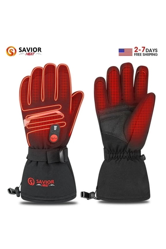 Men Women Heated Gloves with Touchscreen for Cycling Skiing Battery Powered Gloves