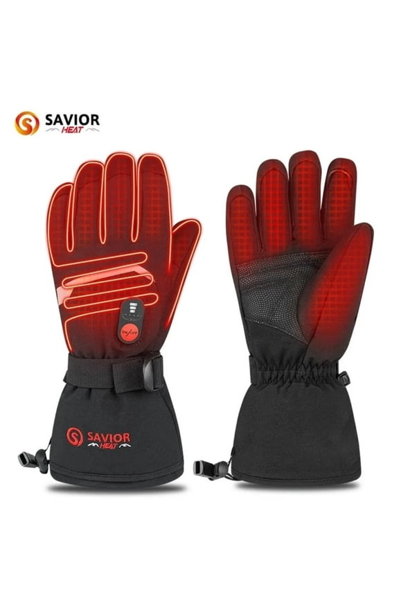 Heated Gloves Electric Rechargeable Battery Men Women 7.4V Heating Gloves Winter Ski Motorcycle Work Snowboarding Hunting Hiking Camping Walking