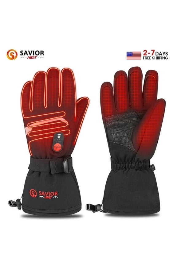 Men Women Heated Gloves with Touchscreen for Cycling Skiing Battery Powered Gloves