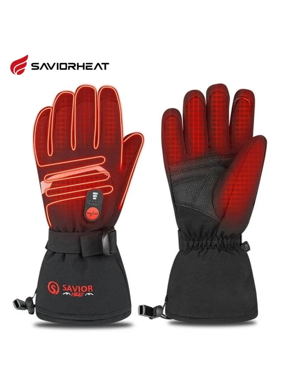 Heated Gloves Electric Rechargeable Battery Men Women 7.4V Heating Gloves Winter Ski Motorcycle Work Snowboarding Hunting Hiking Camping Walking