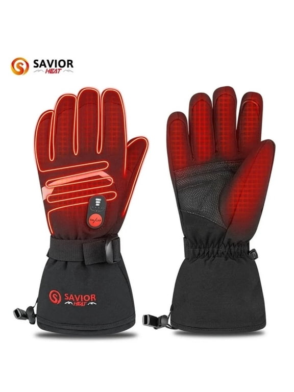 Heated Gloves Electric Rechargeable Battery Men Women 7.4V Heating Gloves Winter Ski Motorcycle Work Snowboarding Hunting Hiking Camping Walking