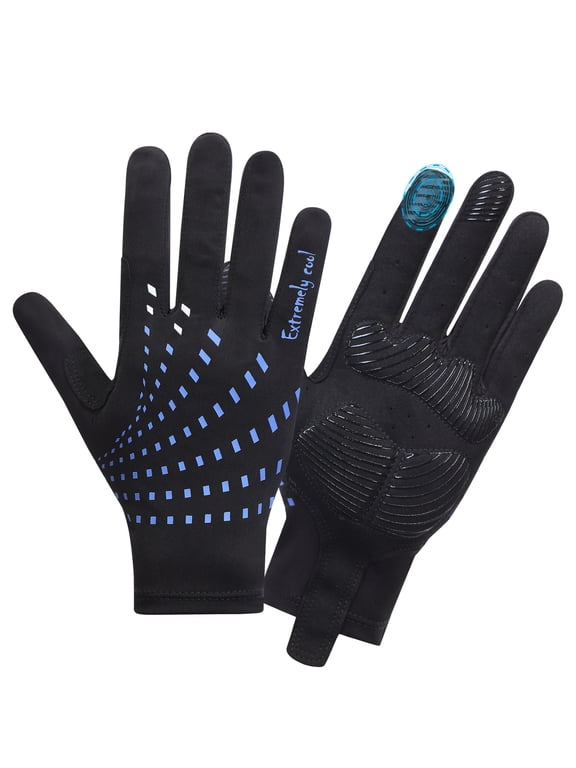 SAVIOR Ice Silk Gloves For Men and Women,Sun Protection Non-Slip Work Gloves,Outdoor Riding Gloves,Black