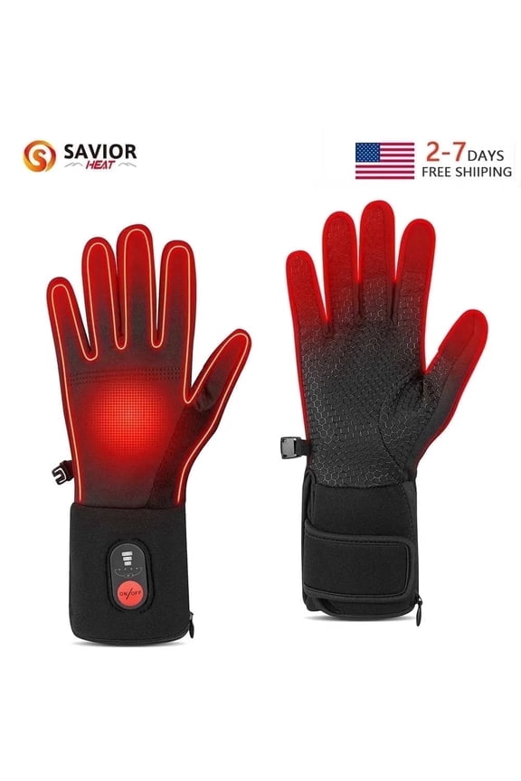Upgraded Heated Glove Liners for Men & Women, Thin Rechargeable Gloves with Graphene Heating, Touchscreen Compatible, Fast Charge Warmth for Winter Sports & Outdoor Use