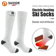 SAVIOR HEAT SAVIOR Rechargeable Heated Socks for Men Women,7.4v 2200mah Heated Socks With Battery,Hunting Hiking Motorcycle Socks