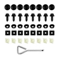thumbnail image 2 of License Plate Bolts Decorative Kit,4 PCS Jamaica Flag Black 2 of 10