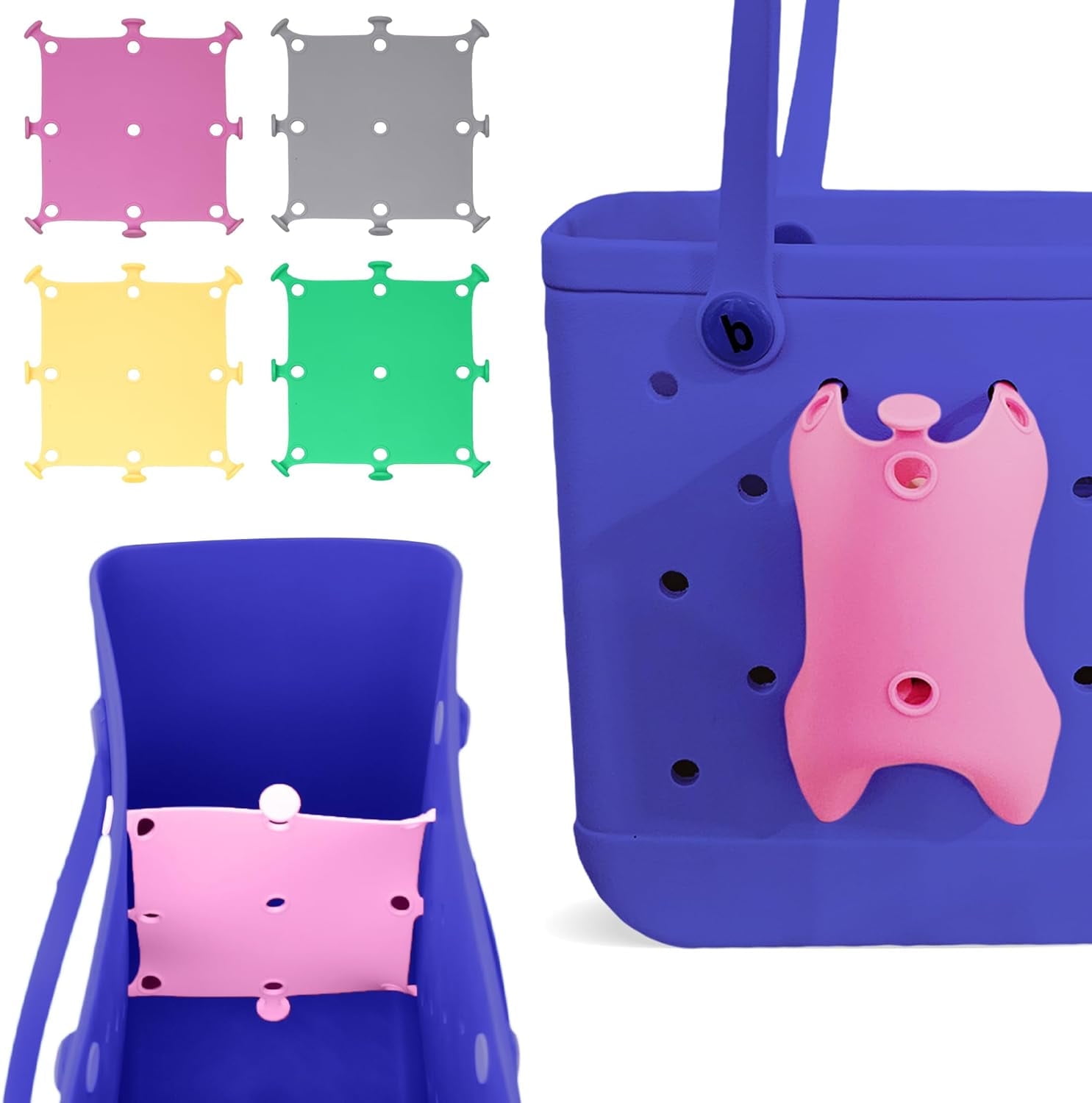 SAVPACK Tote Bag Organizer (Gray) Insert for Bogg Bag, Baby Bogg Bag