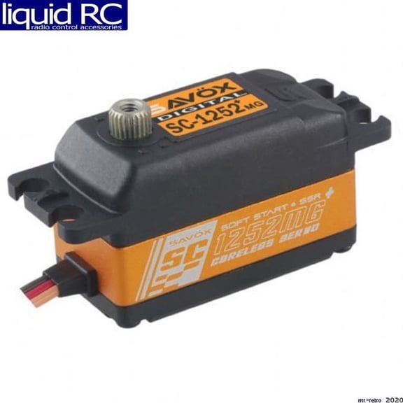 SAVSC1252MGP Low Profile Digital Servo Super Speed w/ Soft Start, 0.07sec / 97.2oz @ 6V