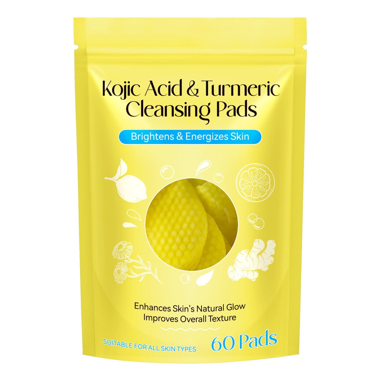 SAVWSDZK 60PCS Kojic Pads Kojic Pads Cleansing Pads Face & Kojic Pads