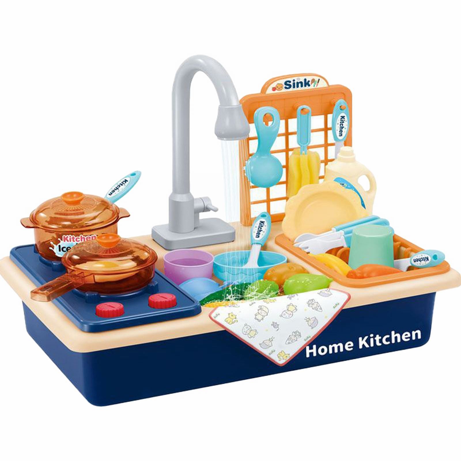 SAVWSDZK Bath for Toddlers Kitchen Sink Toys Children Electric