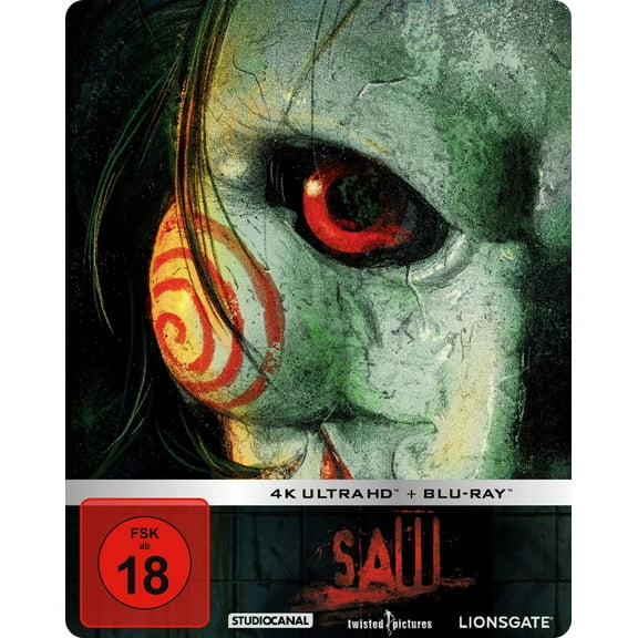 SAW - Limited Steelbook Edition (4K Ultra-HD+ Blu-ray 2D) - German Import (4K Ultra HD) Elwes