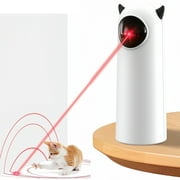 AMAZTEK Cat Dog Laser Toy Automatic Interactive Toys for Cats Kitten Dogs USB Charging and Battery Powered Random Pattern Fast Slow Light Flashing
