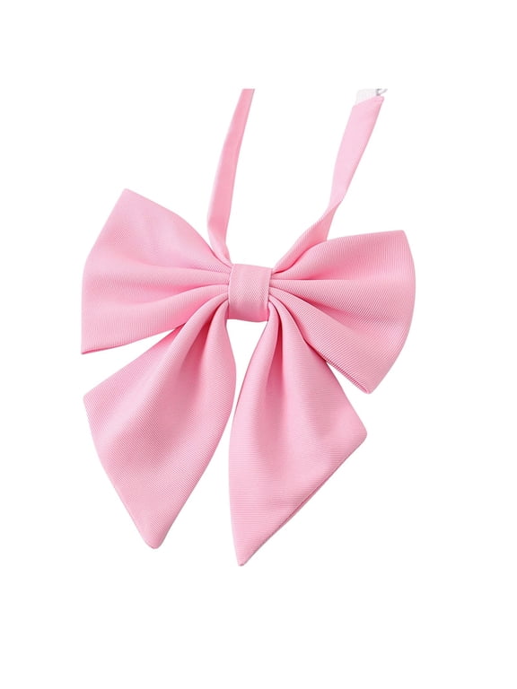 Bow Tie for Women Girls Adjustable Pre-tied Neck Bow for School Uniform