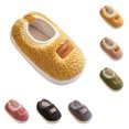 thumbnail image 1 of SAWOBUUN Kids House Slippers for Boys Girls Toddler Fuzzy Plush Closed Back Slippers Non Slip Warm Home Shoes Cozy Indoor Outdoor for Children, 1 of 6