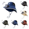 thumbnail image 1 of SAWOBUUN Kids Solar Fan Hat Boy Girl Fishing Hats Wide Brim Sun Protection Cap USB and Solar Powered Fan Hat, 1 of 9