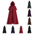 thumbnail image 1 of SAWOBUUN Medieval Hooded Cloak Renaissance Cape for Men and Women Halloween, 1 of 6