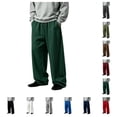 thumbnail image 1 of SAWOBUUN Men's Casual Sweatpants Loose Fit Wide Leg Sport Trousers Baggy Relaxed Comfortable Everyday Athletic Pants, 1 of 6