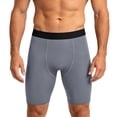 thumbnail image 1 of SAWOBUUN Men's Compression Shorts High Elasticity Athletic Base Layer Tights Quick Dry Breathable Workout Leggings, 1 of 6