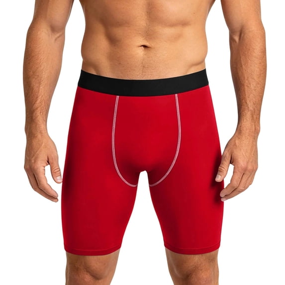 SAWOBUUN Men's Compression Shorts High Elasticity Athletic Base Layer Tights Quick Dry Breathable Workout Leggings
