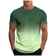 thumbnail image 1 of SAWOBUUN Men's Gradient Color T-Shirt Short Sleeve Crew Neck Athletic Tee Slim Fit Breathable Running Top, 1 of 5