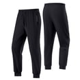 thumbnail image 1 of SAWOBUUN Men's Ice Silk Joggers Lightweight Athletic Pants Elastic Waist Drawstring Summer Workout Trousers with Zipper Pockets, 1 of 9