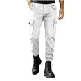 thumbnail image 1 of SAWOBUUN Mens Cargo Jogger Pants Elastic Waist Casual Pants Slim Fit Outdoor Work Hiking Joggers with Multi Pockets, 1 of 6