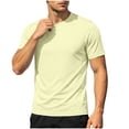 thumbnail image 1 of SAWOBUUN Mens Quick Dry Athletic T-Shirt Short Sleeve Moisture Wicking Workout Top Lightweight Breathable Stretch Gym Running Tee, 1 of 9