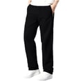 thumbnail image 1 of SAWOBUUN Mens Solid Pants Straight Elastic Waist Pants Relaxed Fit Jogger Trousers with Zipper Pockets, 1 of 8