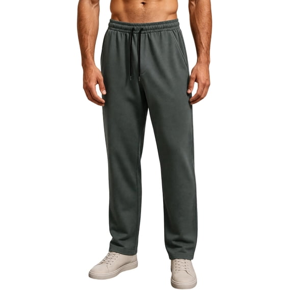 SAWOBUUN Mens Summer Quick Dry Pants Straight Leg Elastic Waist Lightweight Breathable Relaxed Fit Trousers