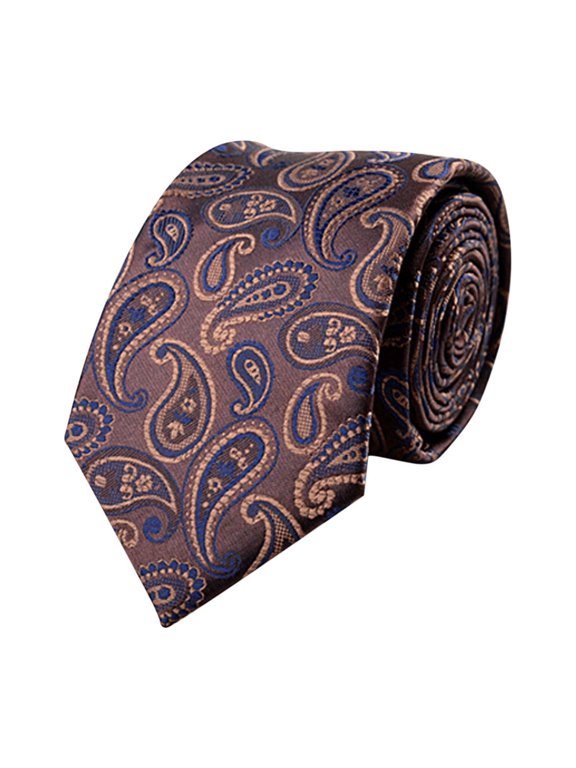 Mens Ties Classic Paisley Jacquard Necktie Formal Dress Tie for Business Wedding Banquet Office