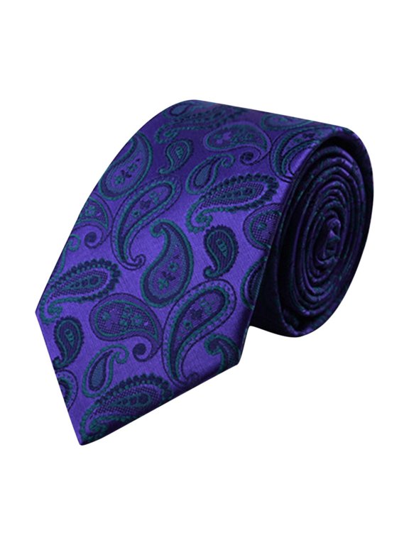 Mens Ties Classic Paisley Jacquard Necktie Formal Dress Tie for Business Wedding Banquet Office