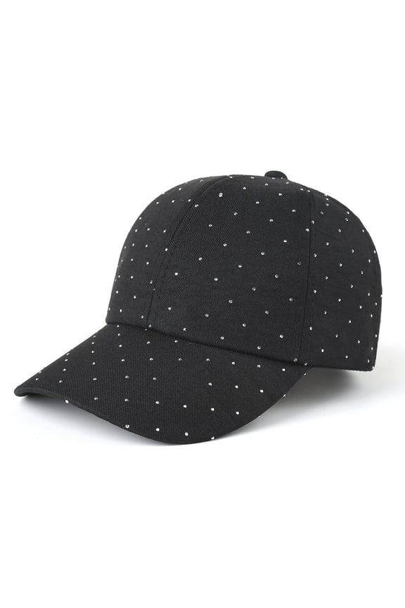 Shiny Rhinestone Baseball Cap for Women Men Adjustable Breathable Bling Sequins Casual Sports Cap
