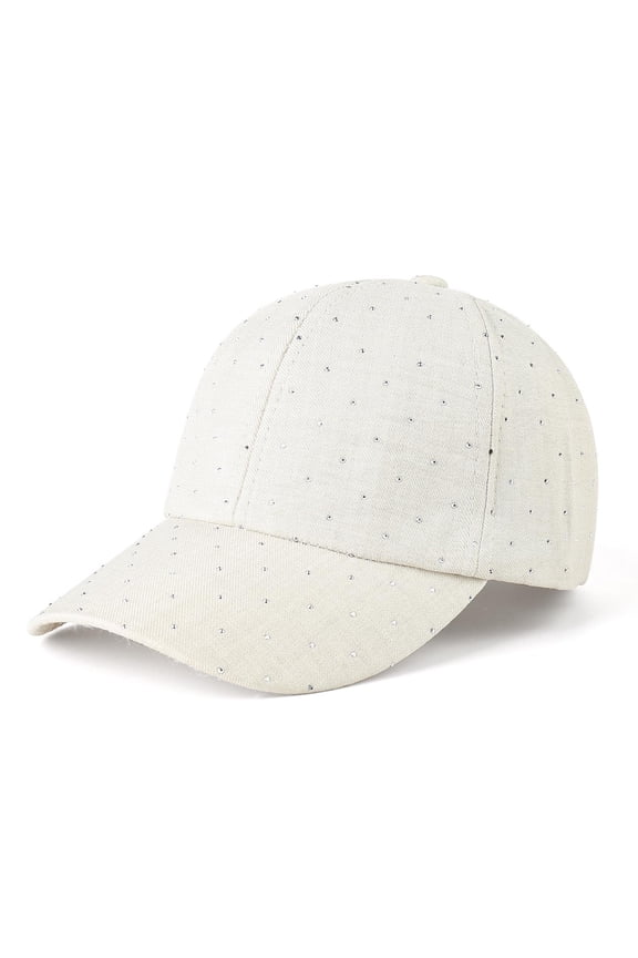 Shiny Rhinestone Baseball Cap for Women Men Adjustable Breathable Bling Sequins Casual Sports Cap