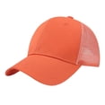 thumbnail image 1 of SAWOBUUN Six-Panel Mesh Baseball Cap Adjustable Cotton Dad Hat Breathable Summer Beach Hat for Men Women, 1 of 5