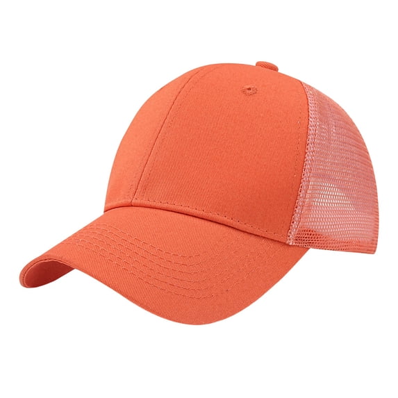SAWOBUUN Six-Panel Mesh Baseball Cap Adjustable Cotton Dad Hat Breathable Summer Beach Hat for Men Women