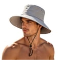thumbnail image 1 of SAWOBUUN Sun Hat Wide Brim Fishing Hat for Men Women Foldable UV Protection Hiking Beach Boonie Hats, 1 of 6