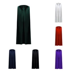 SAWOBUUN Unisex Cloak Cape Halloween Medieval Witch Vampire Wizard Knight Robe for Women Men