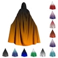 thumbnail image 1 of SAWOBUUN Vampire Gradient Hooded Cape for Adult Women Men Halloween Gothic Wizard Cloak, 1 of 6