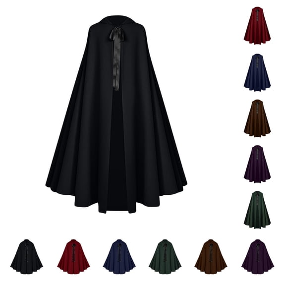 SAWOBUUN Victorian Steampunk Gothic Historical Renaissance Medieval Cape Stage Theater Halloween