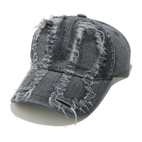 SAWOBUUN Vintage Distressed Ripped Baseball Cap Washed Trendy Cotton Unstructured Dad Hat Adjustable for Men Women