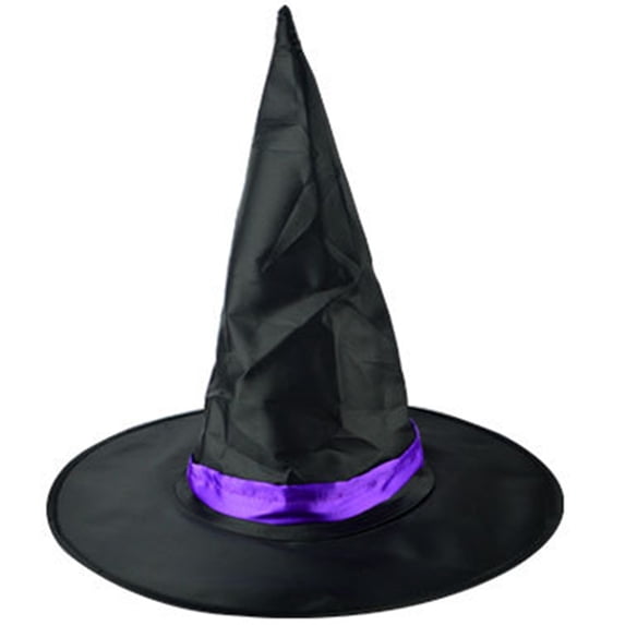 SAWOBUUN Witch Hat Halloween Pointed Top Hat Fun Wizard Cap for Holiday Halloween Party
