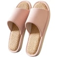 thumbnail image 1 of SAWOBUUN Women Cloth Slippers Non Slip Open Toe Soft Sole Home Slippers Breathable Lightweight Summer Home Shoes, 1 of 5