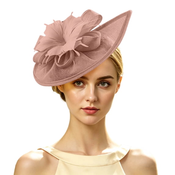 SAWOBUUN Women Elegant Fascinator Hat Vintage Floral Mesh Headpiece