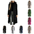 thumbnail image 1 of SAWOBUUN Womens Long Hooded Puffer Vest Sleeveless Zip Up Quilted Padded Gilet Casual Warm Winter Coat with Pockets, 1 of 9