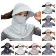 thumbnail image 1 of SAWOBUUN Womens UV Protection Balaclava Hat with Neck Guard & Face Mask for Cycling Travel Outdoor Activities, 1 of 6