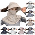 thumbnail image 1 of SAWOBUUN Womens UV Protection Balaclava Hat with Neck Guard & Face Mask for Cycling Travel Outdoor Activities, 1 of 6