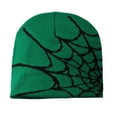 thumbnail image 1 of SAWOBUUN Y2K Spider Beanie Hats Knitted Hat Unisex Men Women Halloween Gothic Jacquard Cap, 1 of 2