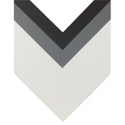 SAX 1537157 Die-Cut Mat Board, 8 x 10 in. Mid-Gray - Pack of 10
